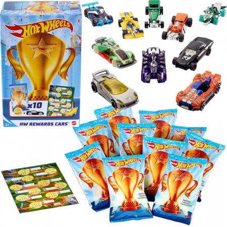 Hot Wheels GWN97 Rewards 10x autka niespodzianki